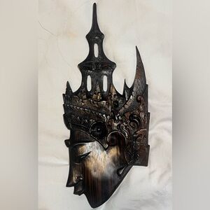 Balinese Intricately Carved Wooden Wall Art